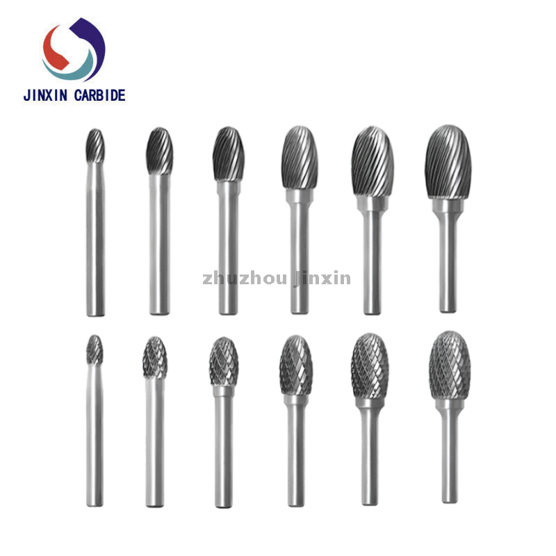 Loại E Hình bầu dục Tungsten Carbide Rotary Burrs File