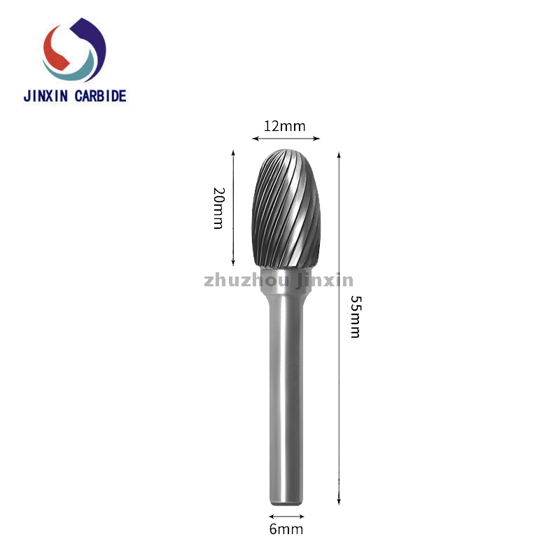 Loại E Hình bầu dục Tungsten Carbide Rotary Burrs File