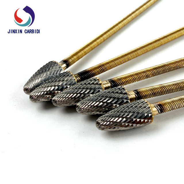 Mũi khoan cacbua có chuôi linh hoạt SF5 để mài các lỗ sâu
